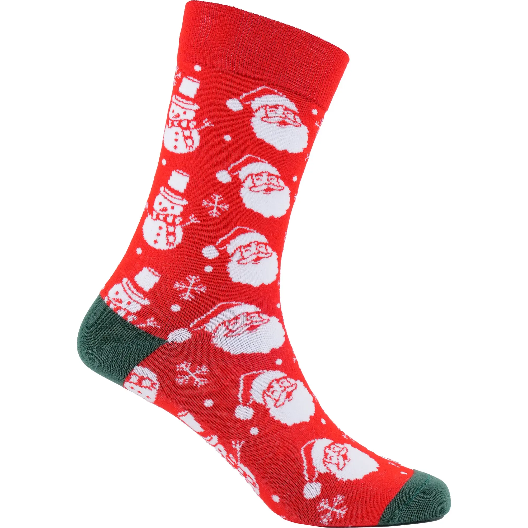 Classic Santa Holiday Bamboo Crew Socks