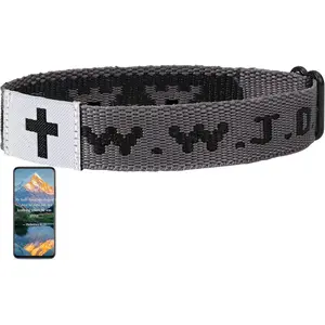 Daily  Verse WWJD Bracelet, Christian  Wearable Adjustable Bracelet for Women Men, WWJD Bracelet Scan - What Would  Do Bracelet