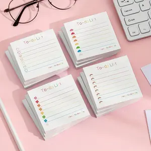 4 Pcs Heart Sticker Set, Self-Adhesive Paper Notes, Convenient Sticky Notes Book, Ideal for Office & Home Use, Printed Design