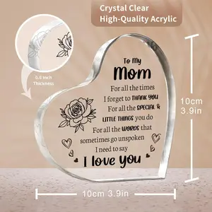 Appreciation Gifts for moms Birthday,best love Mother,special christmas gifts,unique christian presents ideas,inspirational things gofts for mom stuff,Acrylic with spiritual Quote,Home Decor