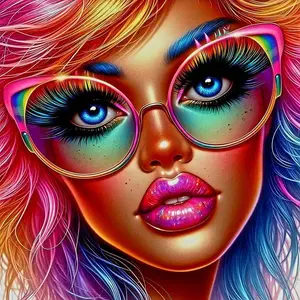 5D DIY Diamond Arts Colorful Painting Kit, Flowers Pattern Round Diamond Arts Colorful Painting, DIY Decorative Art Picture for Beginner Diamond Painting Kits