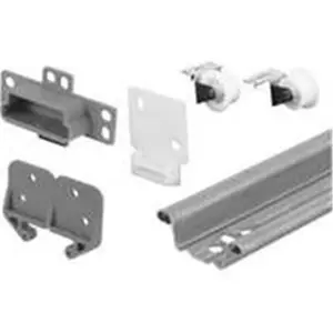 212 MAIN R7125 Galvanized Steel Roller Drawer Track Hardware - Smooth-Slide Drawer Guide Replacement Component for Sailing, Water Sports Equipment Storage