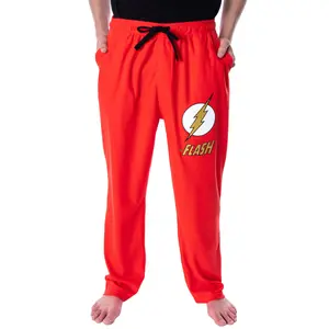 DC Comics Men's The Flash Classic Logo Loungewear Sleep Pajama Pants