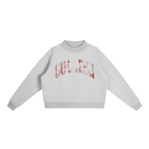 COLLEGE Mock-Neck Crew Sweatshirt COLLEGE Mock-Neck Crew Sweatshirt