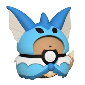 Eevee Vaporeon Poncho Poke Ball - Inspired 3D Printed Collectible