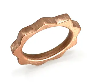 Copper Stackable HealingSun Ring - Elegant Design for Healing and Support