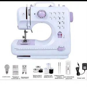 Mini Sewing Machine, Built-In 12-Needle Multi-Function Pedal Automatic Sewing Machine, Suitable For Beginners, Send Wife/Mother/Friend Valentine's Day Gift
