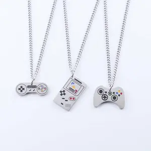 Fashion Retro Simple Game Console Controller Pendant Necklace Niche Punk Hip-Hop Street Style Couple Jewelry