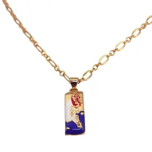 Jewelry Venezuela Savoy Classic Chocolate Necklace 14K Gold-Plated Adjustable 18 Inches Chain Unique Venezuelan Jewelry Gift regalo perfecto para venezolanos, dije emotivo, colgante venezolano, regalo para venezolanos, colgante de Venezuela