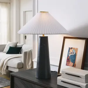 Nera Marble Table Lamp in Black
