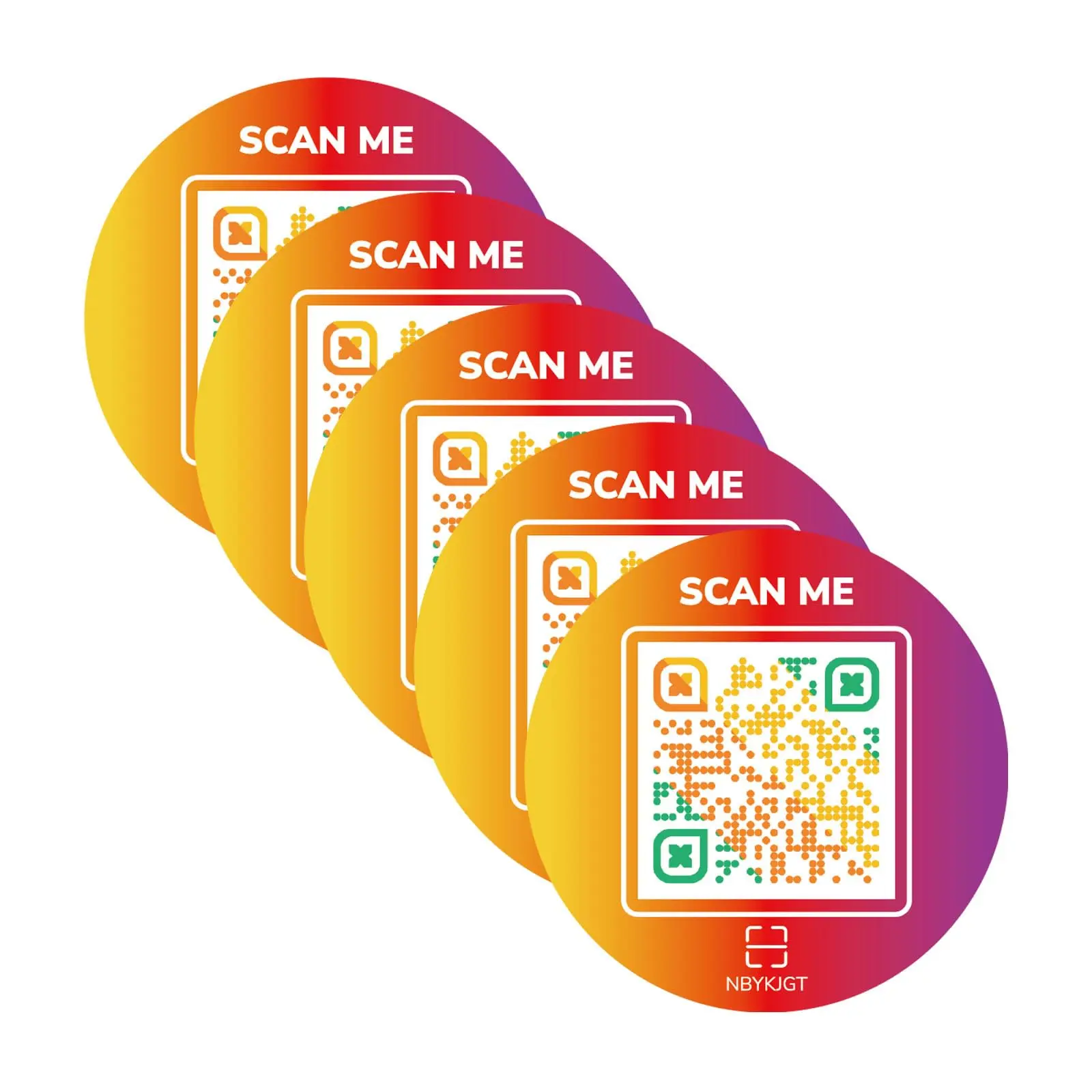 Round Sticker gradient-5