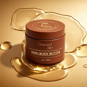 Skin King Cologned Men's Body Butter | Warm Sensual Woody Aroma | Upgraded Rich Moisturizing Formula Infused with Sandalwood & Leather Scent | Organic Raw Shea & Mango Butter Enriched | Long Lasting All-Day Fragrance | 5oz