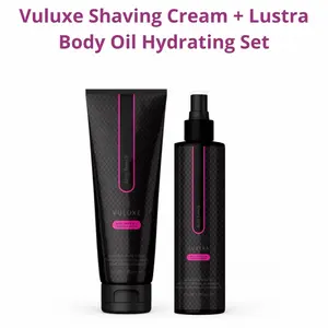 Vuluxe Shaving Cream + Lustra Body Oil Hydrating Set Vuluxe Shaving Cream + Lustra Body Oil Hydrating Set