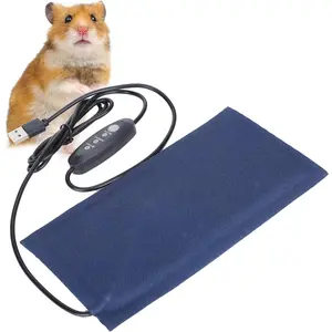 Small Reptile Heating Pad Reptiles,6x3 inch USB Reptile Heat Pad with 3 Level Adjustable Function Small Animal Heating Pad USB Heating Pad Pet Terrarium Heat Mat for Pets Seedling Small Animals