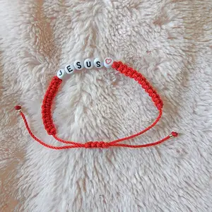 Customized name red bracelet