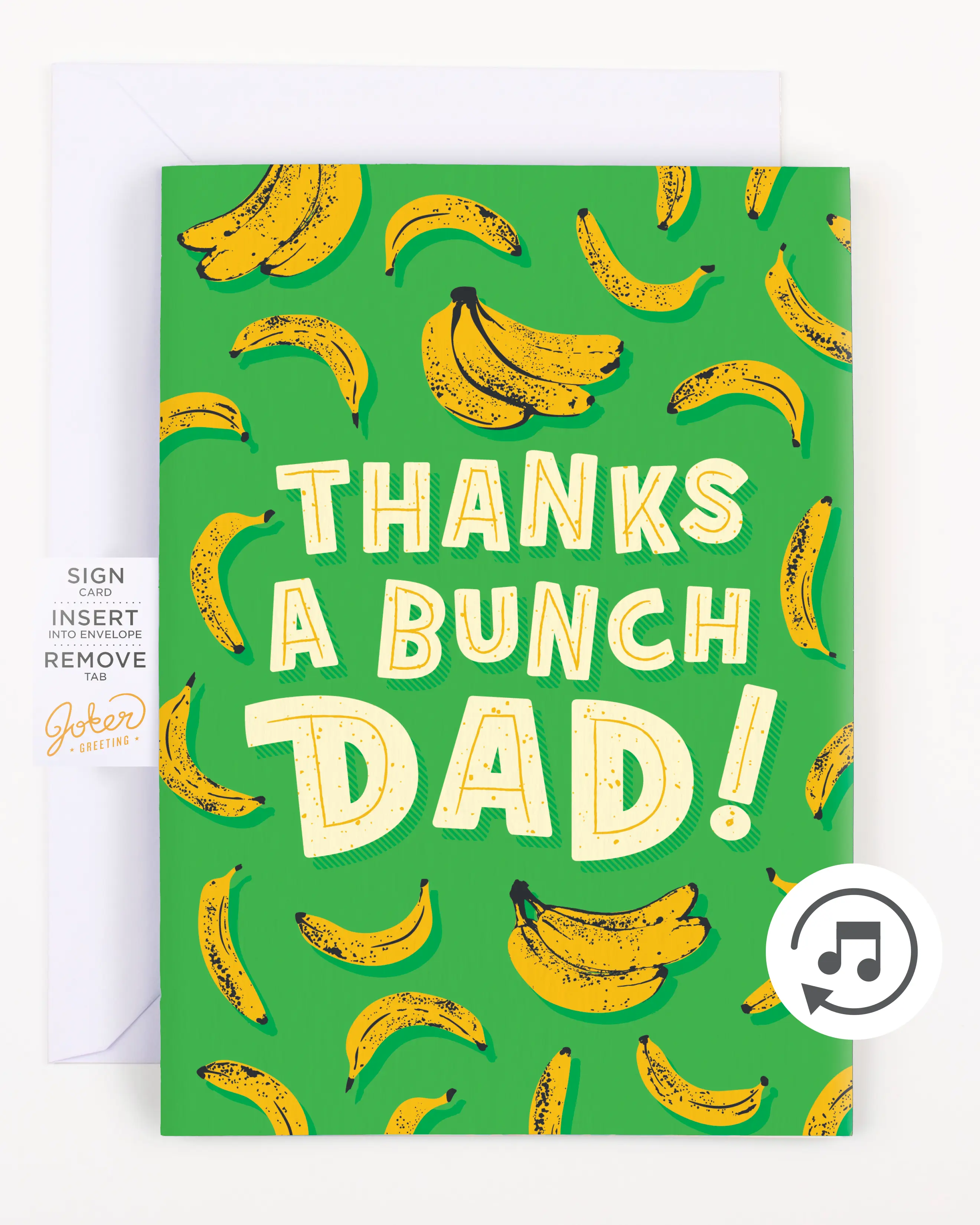 Endless Thank You Dad Card with Glitter