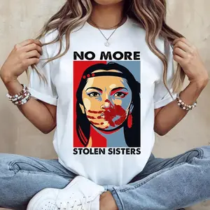 MMIW I Wear Red For My Sister Red Hand Unisex Native American Pride T-Shirts: Celebrate Indigenous Culture, Heritage, & Self-Expression Clothes Fabric