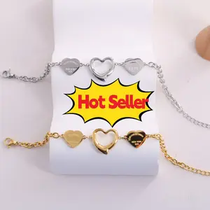 Gold and silver heart bracelet, suitable for daily wear, Valentine's Day gift