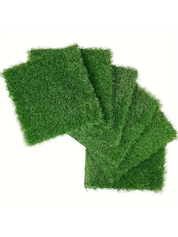 Artificial Lawn 36pcs Interlocking Artificial Grass Tiles For Patio, Balcony, Backyard, Artificial Turf Floor, 12x12 inches,Green