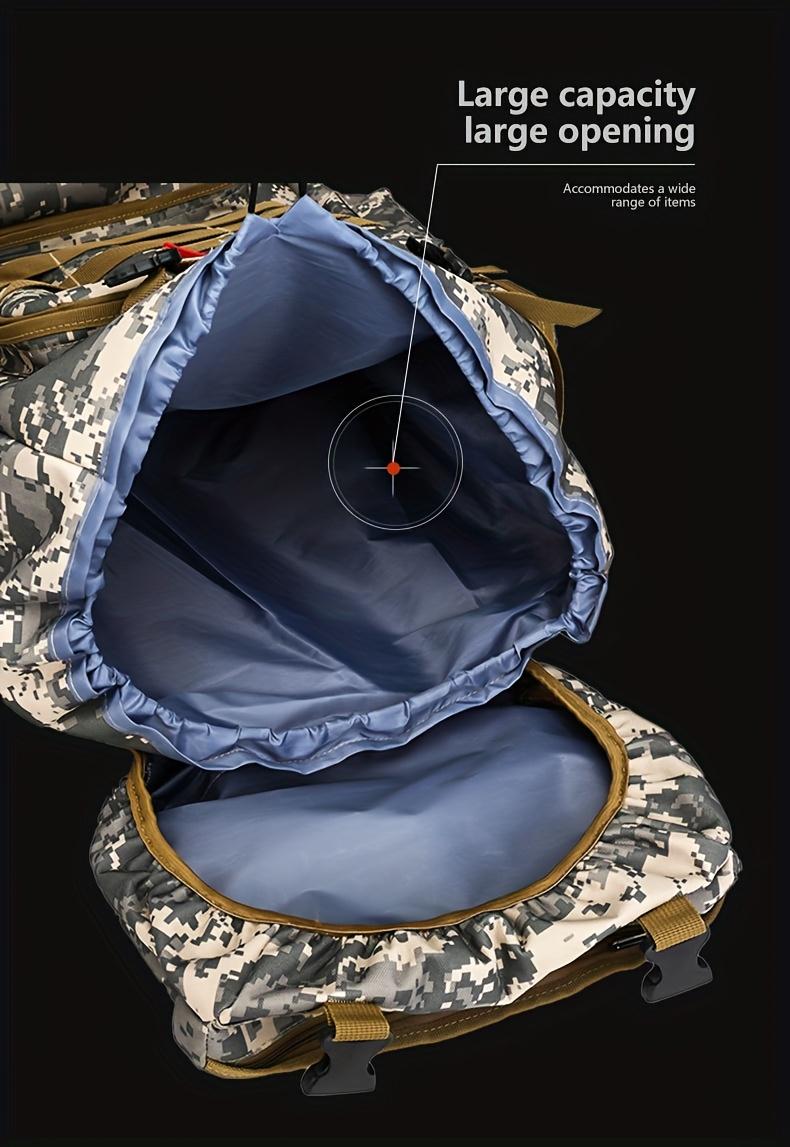 Set of 2pcs 80L Backpacks Suitable for Hiking, Camping, And Mountaineering. Tactical Design for a 3-Day Assault Pack, Includes a Chest Pack. Ideal for Outdoor Activities Like Travel, Work, Hunting, Hiking, And Sports, Perfect for Men