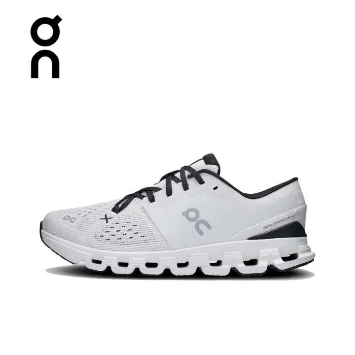On Cloud X 4 White Black Training Shoes Unisex Lightweight Breathable Workout Sneakers