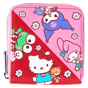 Sanrio Hello Kitty and Friends Color Block Zip Around Wallet