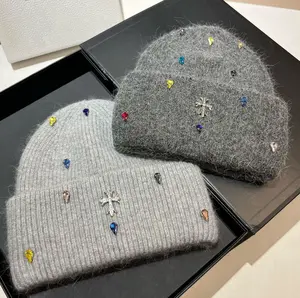 This charming rhinestone cross hat is made of super soft and fluffy knit fabric, so cute you won't want to put it down! Superb Quality Ear Flaps