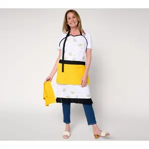 Temp-tations Special Edition Apron with 2 Dish Towels Temp-tations Special Edition Apron with 2 Dish Towels