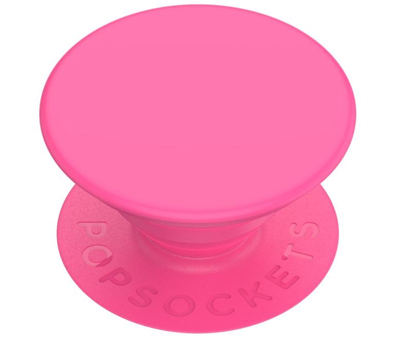 PopSockets Phone Grip with Expanding Kickstand, Adhesive Grip - Neon Pink