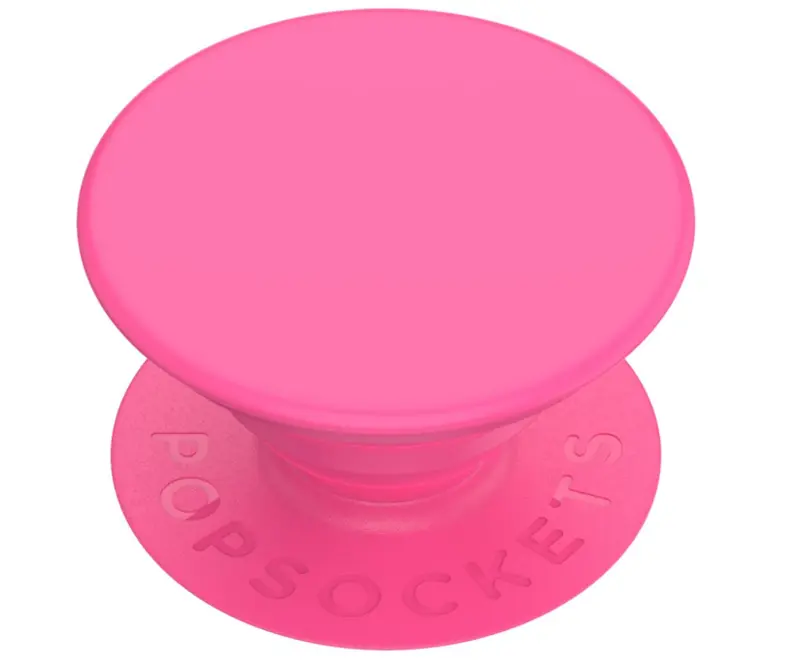 PopSockets Phone Grip with Expanding Kickstand, Adhesive Grip - Neon Pink