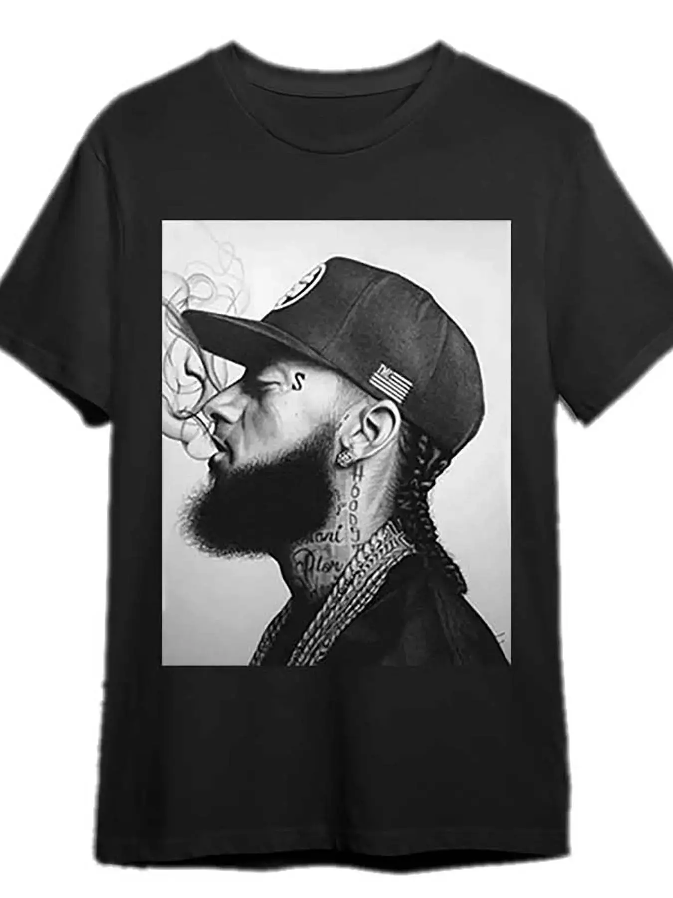Nipsey Hussle RIP Memorial Tribute T-Shirt 100% Cotton Soft Classic West Coast Rap Legend Unisex Short Sleeve For Hip Hop Fans