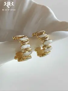Unique Geometric Design Women's Earrings, Elegant Lightweight Dainty Fashion Jewelry for Daily Wear & Vacation, Stylish Accessory for All Occasions