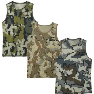 Kuiu Vital S Tank Top, Kuiu ULTRA Merino 120 LT SS Tank Top, Men’s Hunting Tank Top, Camo Sleeveless Shirt Set, KUIU Style Inspired, Tactical Outdoor Gear, Breathable Quick Dry Fabric, Performance Hunting Wear, Fishing Outfit
