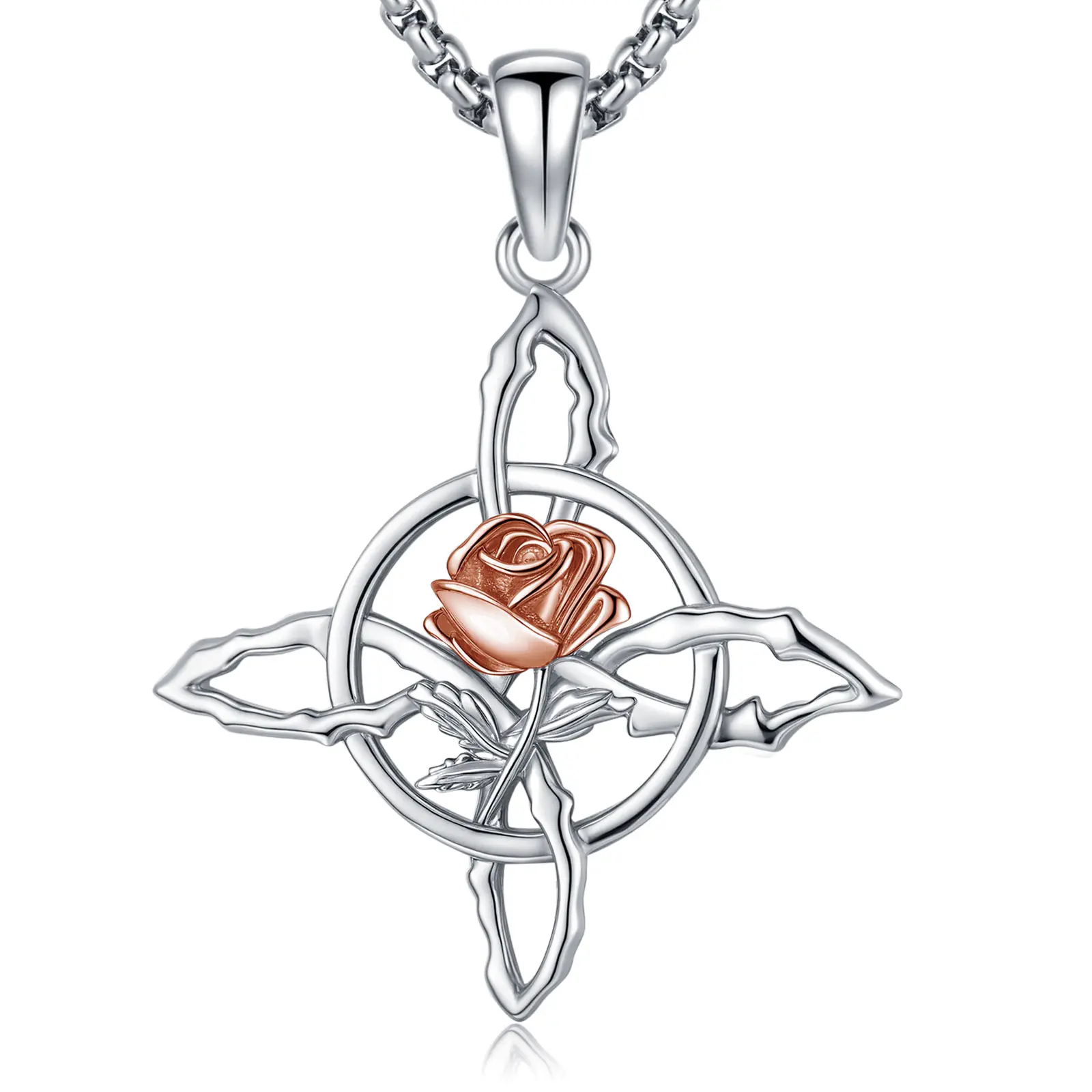 Rose Witches Knot Necklace 02