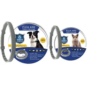 Pet repellent collar, adjustable collar for dogs and cats of all sizes, protects against fleas, ticks, and lice, pet supplies