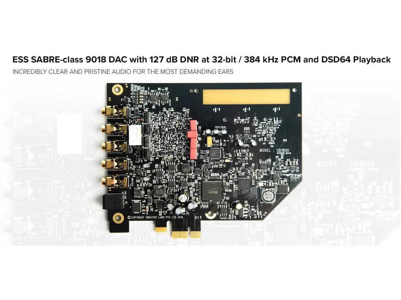 Creative Sound Blaster AE-7 Hi-Res Internal PCIe Sound Card, Quad-Core ...