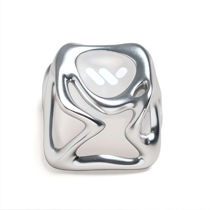 Womier Metal Translucent 1U Keycaps ,Transparent Keyboard caps Shine Through for RGB MX Mechanical Keyboard,1 PCS