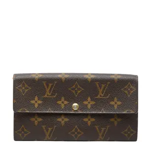 Pre-owned Louis Vuitton Canvas Small Leather Goods Monogram Long Wallet