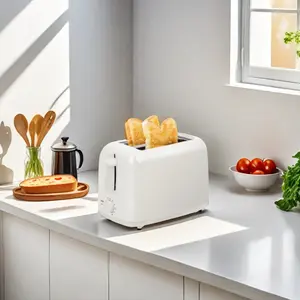 2 Slice Slim Toaster, Fits-anywhere  Kitchenware, 6 Setting Shade Control with Reheat & Cancel Buttons, Fits sourdough, 10" Long Slot, Anti Jam & Auto Shutoff, 650 Watt