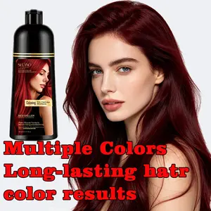 Cleanse & Nourish | Ginseng & Herbal-Infused Shampoo for Natural Gray Hair Coverage,3-in-1 hair coloring shampoo instant hair color gray hair coverage natural hair dye herbal hair color ammonia-free hair dye long-lasting hair color