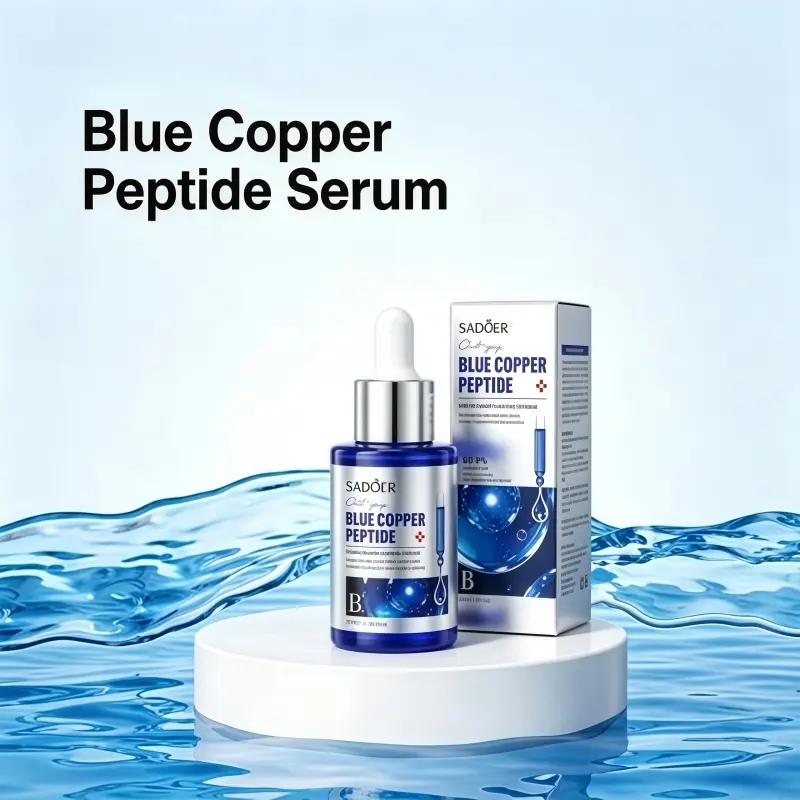 30ml High-Purity Blue Copper Peptide Salmon Dropper Serum, Daily Pigmentation & Wrinkle Care Essence for Blemishes, Fine Lines, Uneven Dark Spots, Deep Hydration & Firming, Pigmentation Serums & Essences