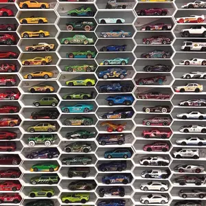Hot Wheels Shelf - Display Case for Collectible Cars with 10 Slots for Storage and Organization