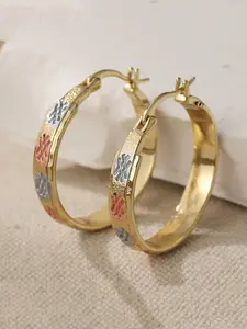 Elegant Colorful Print Earrings Set, Hoop Earring Sets, Perfect Gift for Weddings and Banquets, Casual Style Jewelry Accessories for All Seasons