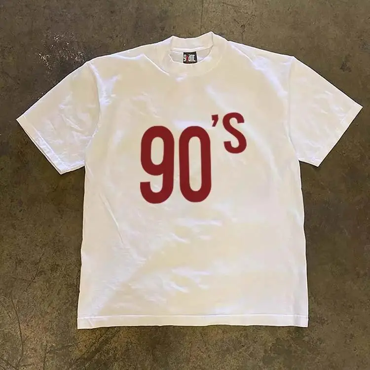 Korean Style Red Digital Print Graphic Oversized T-Shirt | Personalized Streetwear Unisex Tee | 100% Cotton Short Sleeve Top for Men & Women | Vintage Trendy Casual Shirt | SKU mzkqvplxrt