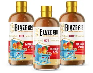 BLAZE 619 Mango Chili Hot Sauce - 8oz - 3-Pack