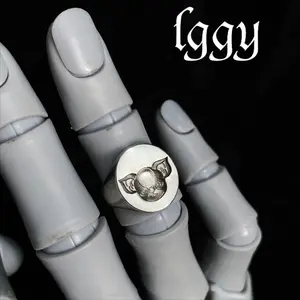 Bizarre Adventure cosplay ring, Iggy Ring - The Fool Terrier Dog Anime Jewelry