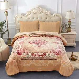 8 lbs Weight,Embossed Pattern 1 Ply Fleece Blanket, Soft Polyester, Hand Wash, Modern Print - Ideal for Autumn and Winter Seasons