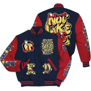 Dunk Low COJP What The 2024 - None Like Us Graphic All Over Print, Unisex Varsity Jacket – Stylish Baseball Outerwear