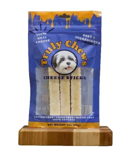 Truly Chews Original Cheese Sticks 3oz - Lactose-Free, Grain-Free, Gluten-Free, 100% Natural Dog Treats