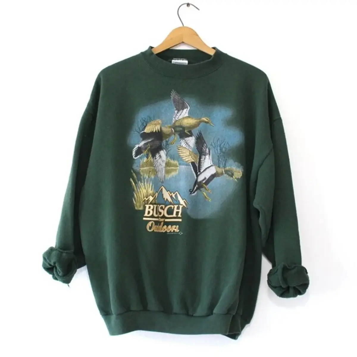 Vintage Bu.sch Be.er Outdoors Duck Sweatshirt, Remington Duck Sweatshirt, Duck Shirt, Duck Hoodie, Gift For Her, Gift for Him